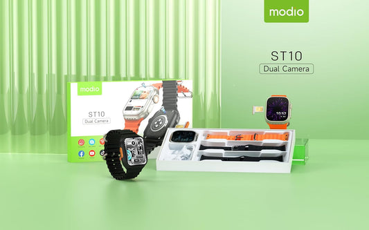Montre intelligente Modio ST10 – Suivi santé, sport, appels Bluetooth et design élégant