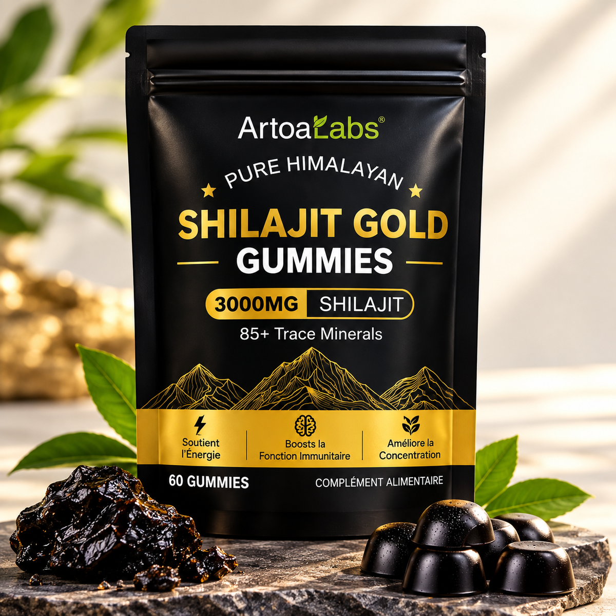Gummies Premium à l’extrait de Shilajit